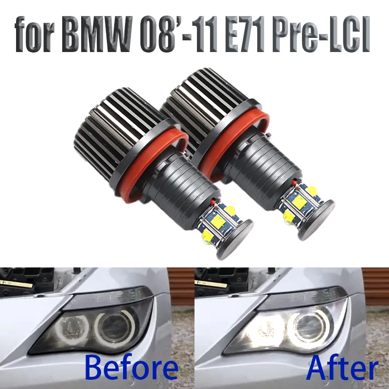 6000K White 120W 6 LED 3000LM Car Angel Eye Marker Headlights Bulbs Lamps for BMW 2008-2011 X Series E71 X6 X6M (Pre-LCI)
6000K White 120W 6 LED 3000LM Car Angel Eye Marker Headlights Bulbs Lamps for BMW 2008-2011 X Series E71 X6 X6M (Pre-LCI)