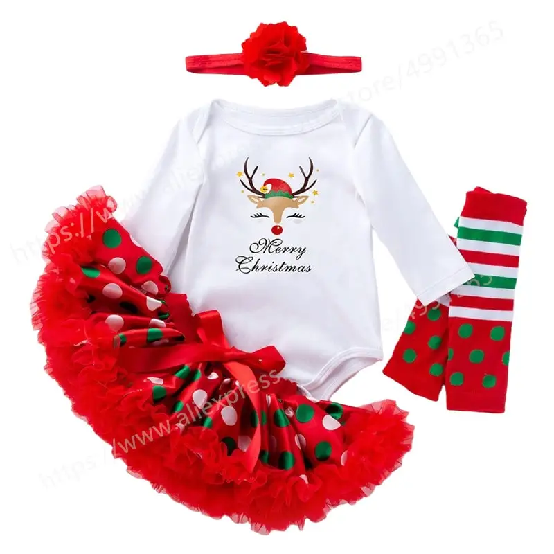 My First Christmas Outfits Baby Girl Long Sleeve Romper Skirt + Headband + Legging Clothes Set
My First Christmas Outfits Baby Girl Long Sleeve Romper Skirt + Headband + Legging Clothes Set
