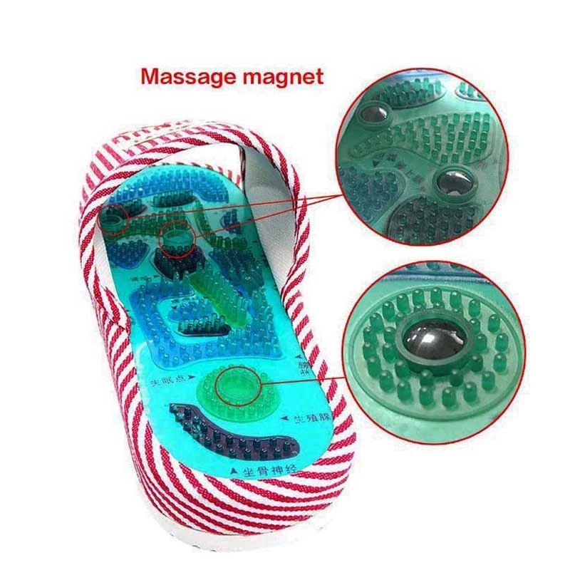 Acupuncture Foot Massage Slippers Health Shoe Shiatsu Magnetic Sandals Acupuncture Healthy Feet Care Massager Magnet Shoes
Acupuncture Foot Massage Slippers Health Shoe Shiatsu Magnetic Sandals Acupuncture Healthy Feet Care Massager Magnet Shoes