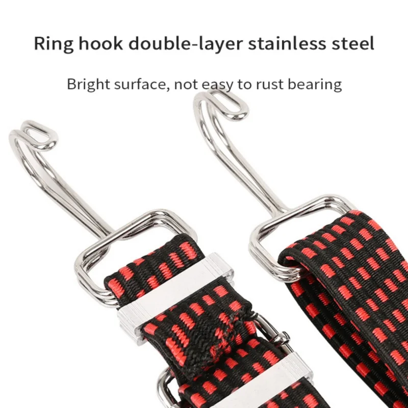 120/160Inch Flat Bungee Cords Superior Latex Heavy Duty Straps With Length Adjustment Metal Buckle Motorcycle Luggages Rope
120/160Inch Flat Bungee Cords Superior Latex Heavy Duty Straps With Length Adjustment Metal Buckle Motorcycle Luggages Rope