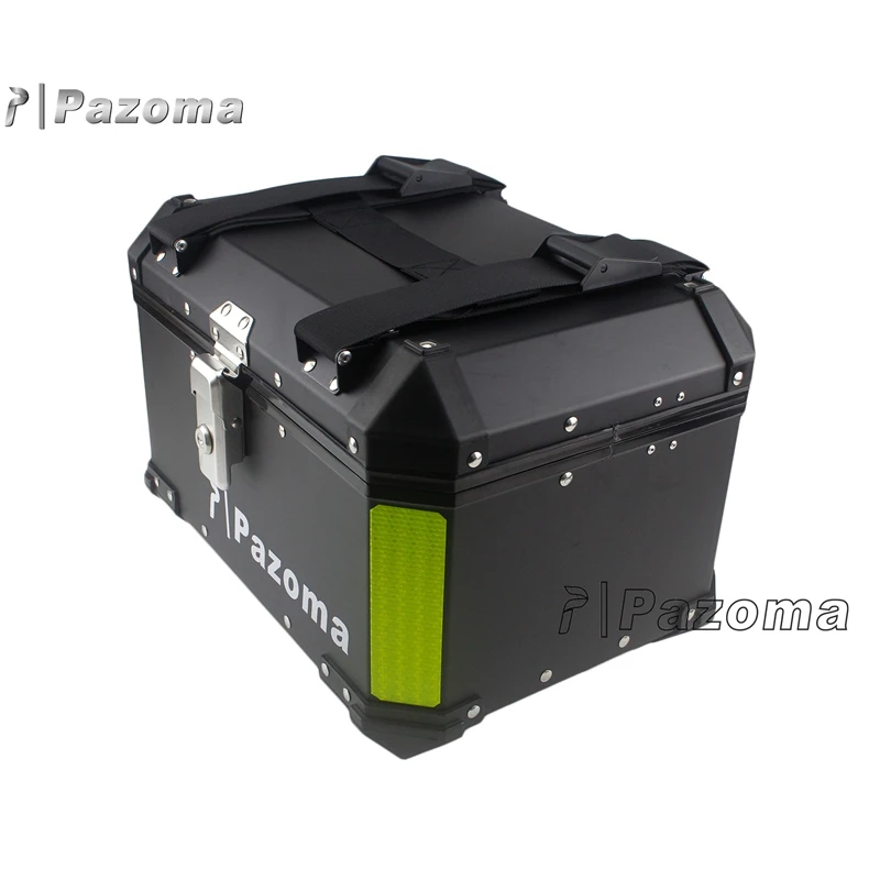 Pazoma High Quality Aluminum Silver Motorcycle Tail Luggage Top Box For Street Bike
Pazoma High Quality Aluminum Silver Motorcycle Tail Luggage Top Box For Street Bike