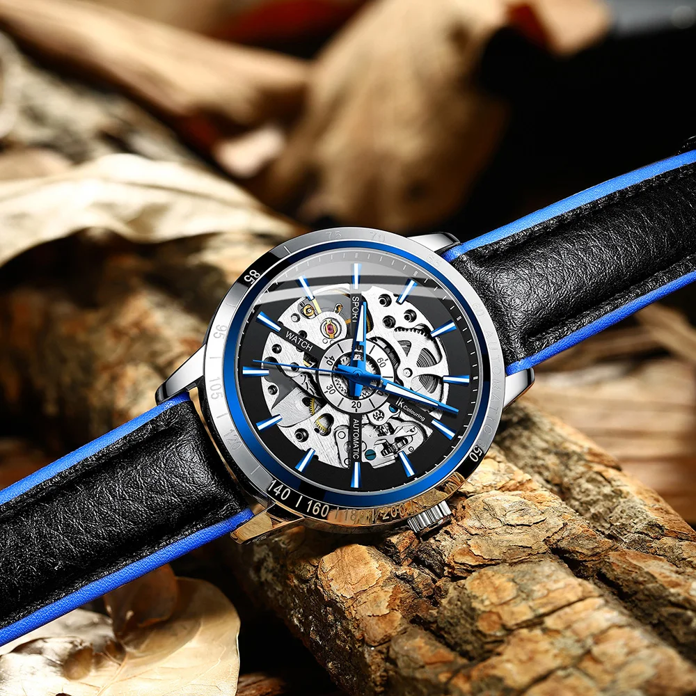 Часы наручные Мужские автоматические механические, с кожаным ремешком
Часы наручные Мужские автоматические механические, с кожаным ремешком