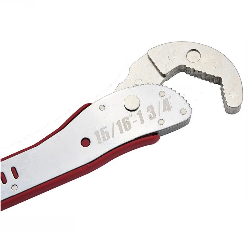 Adjustable Carbon Steel Wrench Multi-functional Spanner Tools 9-45mm Universal Wrench Pipe Home Repair Tool Quick Snap Grip
Adjustable Carbon Steel Wrench Multi-functional Spanner Tools 9-45mm Universal Wrench Pipe Home Repair Tool Quick Snap Grip