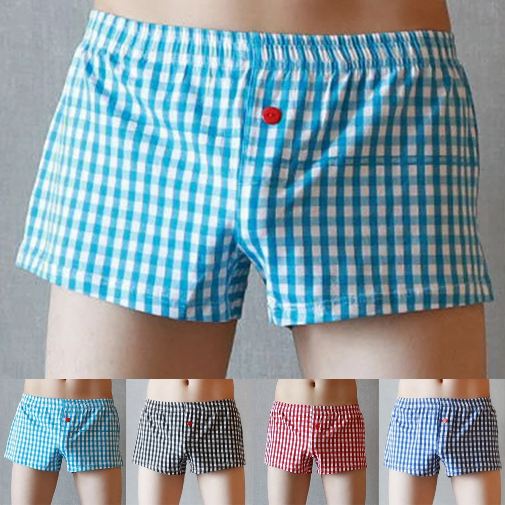 Men's Trend Lattice Underwear Sweat-absorbent Breathable Shorts Loose Boyshort Check Cotton Panties Short
Men's Trend Lattice Underwear Sweat-absorbent Breathable Shorts Loose Boyshort Check Cotton Panties Short