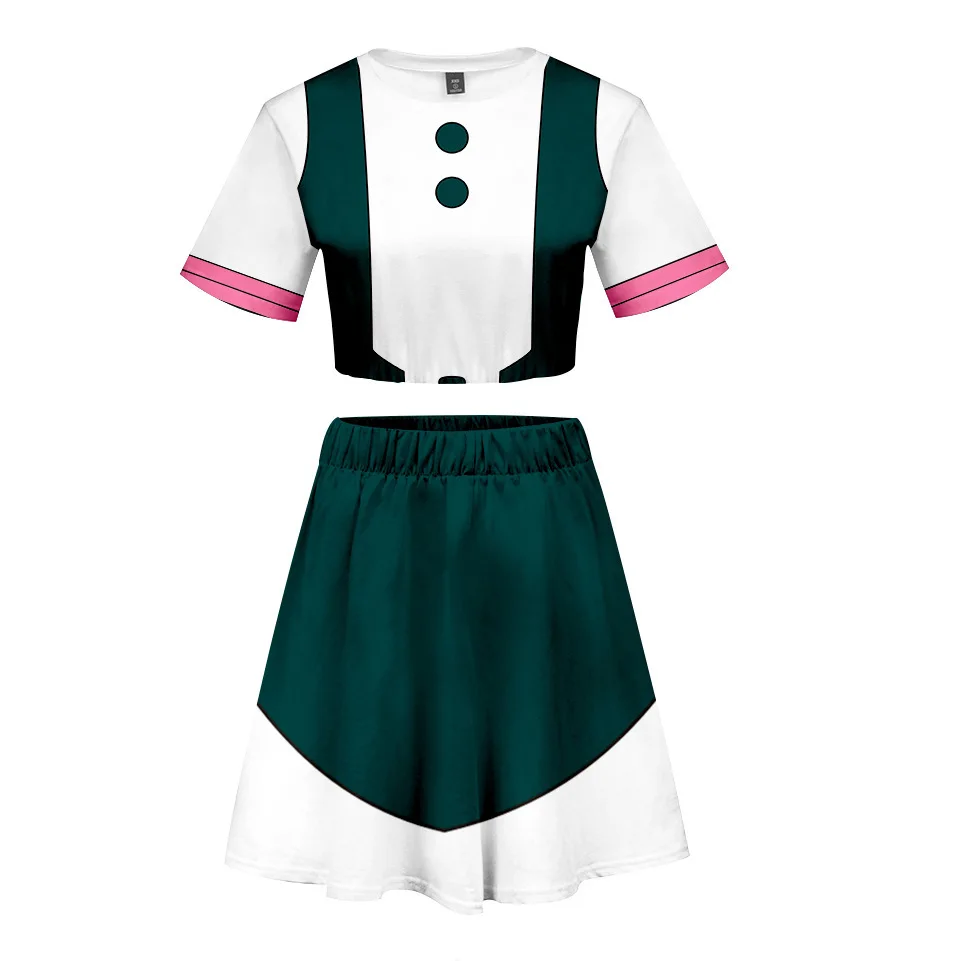 10 Colors New My Hero Academia Role-playing 3D Digital Printing Short Girl Ladies Short T Skirt Suit 
10 Colors New My Hero Academia Role-playing 3D Digital Printing Short Girl Ladies Short T Skirt Suit