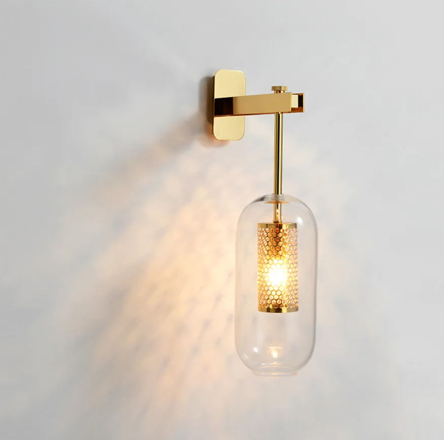 Современный простой светильник для спальни ванной комнаты украшения настенный