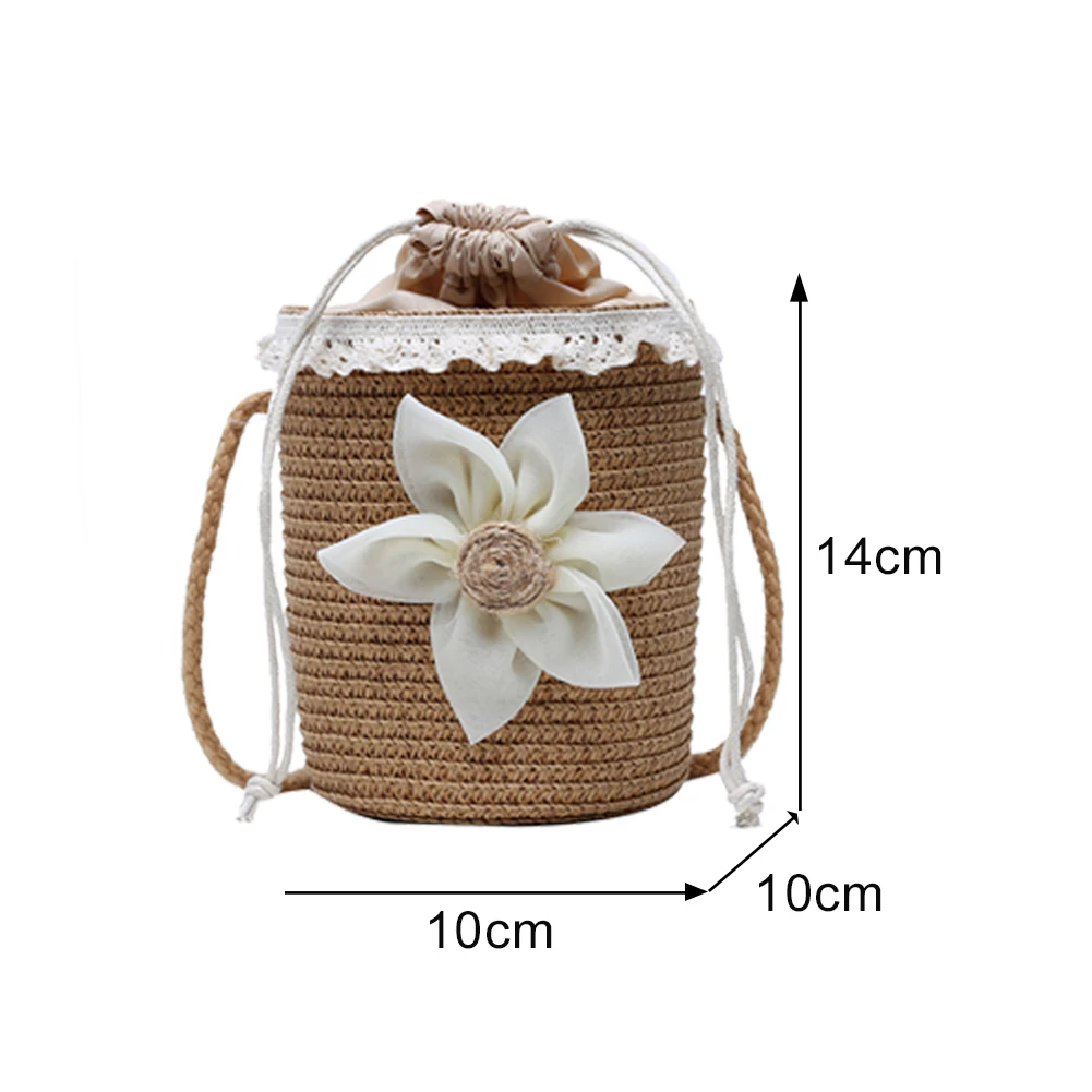 Classic Texture Women Straw Crossbody Bag Creative Design Chic Bucket Bag Flower Daily Travel Drawstring Small Shoulder Handbags
Classic Texture Women Straw Crossbody Bag Creative Design Chic Bucket Bag Flower Daily Travel Drawstring Small Shoulder Handbags