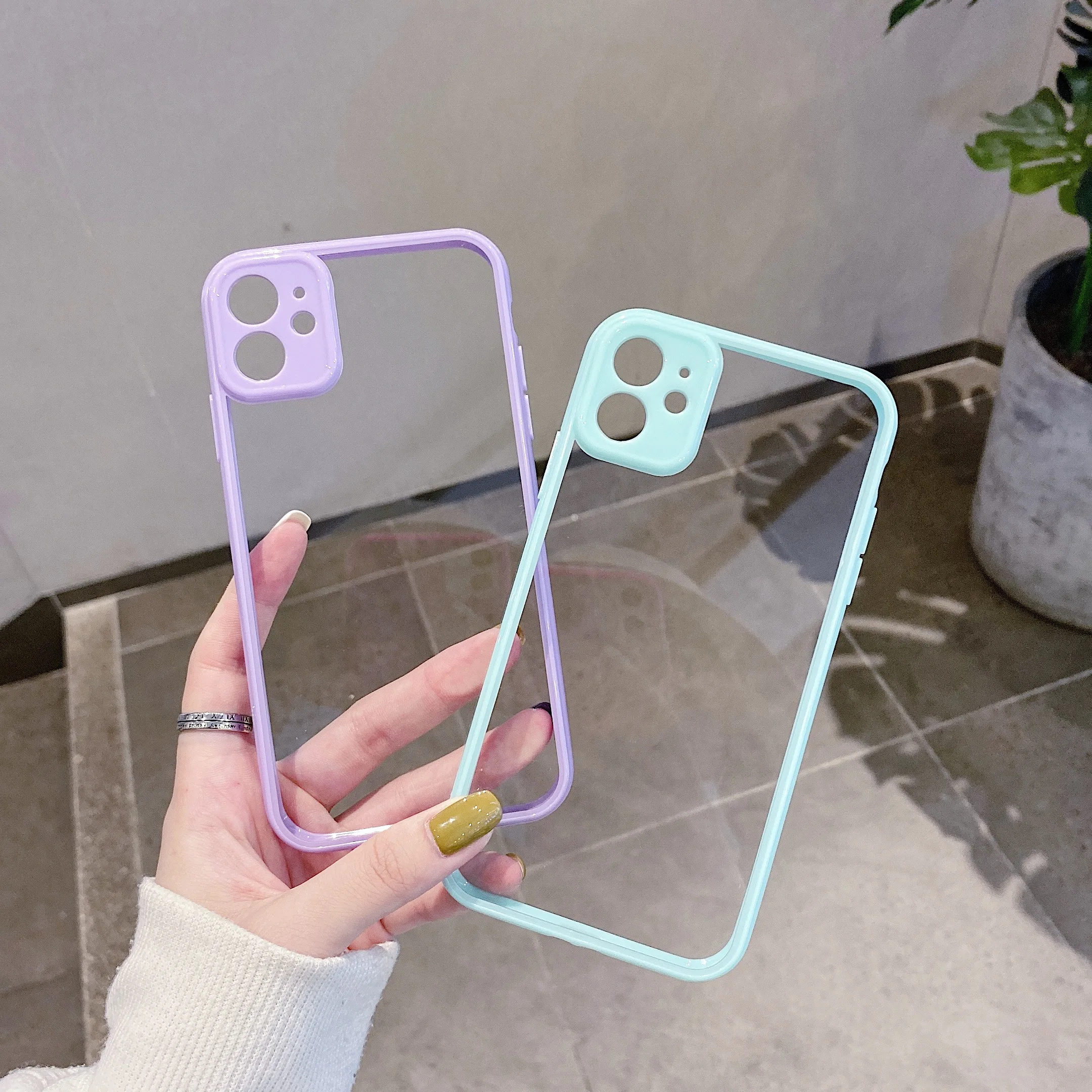 Защитный прозрачный чехол для камеры iPhone 11 Pro мягкий силиконовый с краями iphone Max