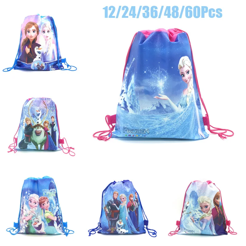 12/60PCS Disney Frozen Anna Elsa Birthday Party Gifts Non-woven Drawstring Bags Kids Girl Favor Swimming School Backpacks
12/60PCS Disney Frozen Anna Elsa Birthday Party Gifts Non-woven Drawstring Bags Kids Girl Favor Swimming School Backpacks