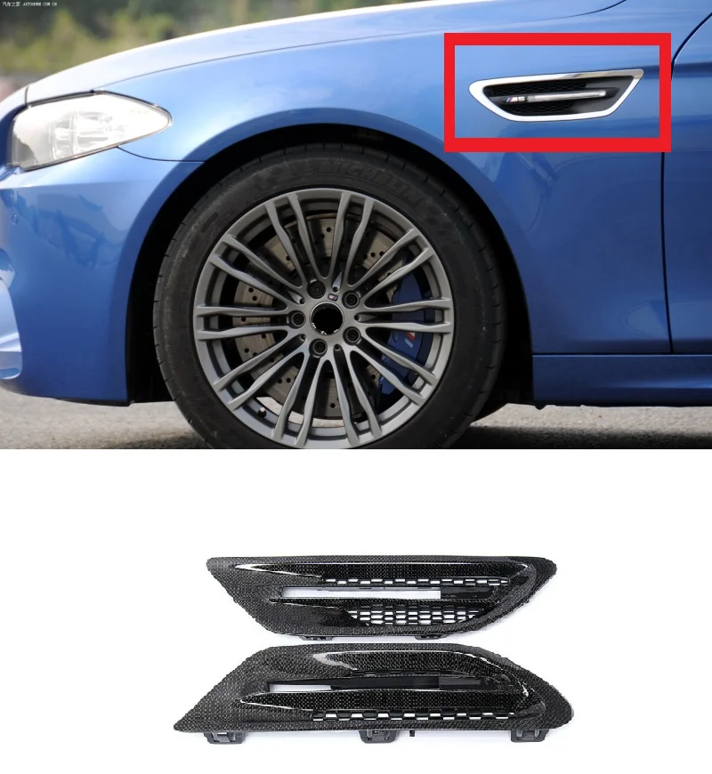 Fit For BMW F10 M5 2010-2016 Exterior Accessories Carbon Fiber Side Fender Vent Cover Trim Replace Style
Fit For BMW F10 M5 2010-2016 Exterior Accessories Carbon Fiber Side Fender Vent Cover Trim Replace Style