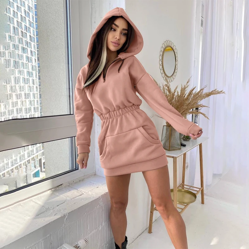 Однотонное мини-платье hirigin с капюшоном и длинным рукавом, в стиле пэчворк, с карманами, модель сезона лето-осень 2021 года, уличная одежда
Однотонное мини-платье hirigin с капюшоном и длинным рукавом, в стиле пэчворк, с карманами, модель сезона лето-осень 2021 года, уличная одежда