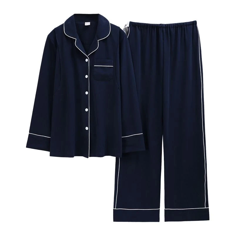 New 100% Cotton Pajamas for Women PJ Full Sleeves Pijama Mujer Invierno Button-Down Autumn Sleepwear Set Women Cotton Pyjamas
New 100% Cotton Pajamas for Women PJ Full Sleeves Pijama Mujer Invierno Button-Down Autumn Sleepwear Set Women Cotton Pyjamas