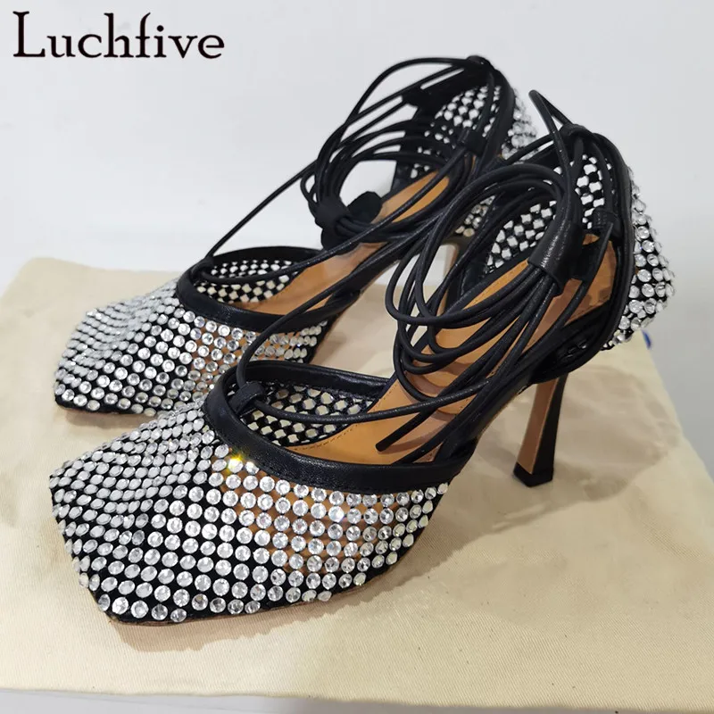 Сандалии женские сетчатые с квадратным носком, босоножки с ремешком на щиколотке, туфли с перекрестной шнуровкой, пикантная обувь на высоко...
Сандалии женские сетчатые с квадратным носком, босоножки с ремешком на щиколотке, туфли с перекрестной шнуровкой, пикантная обувь на высоко...