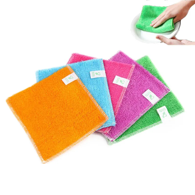 5/20PCS Dishwashing Cloth Bamboo Fiber High Efficiency Degreasing Cleaning Towel Scouring Pad Kitchen Household Cleaning Cloth
5/20PCS Dishwashing Cloth Bamboo Fiber High Efficiency Degreasing Cleaning Towel Scouring Pad Kitchen Household Cleaning Cloth