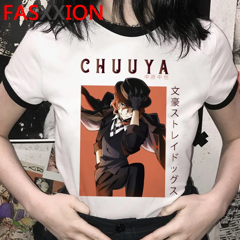 Футболка с принтом Bungou Stray Dogs, Женская винтажная Повседневная футболка 2021, одежда tumblr
Футболка с принтом Bungou Stray Dogs, Женская винтажная Повседневная футболка 2021, одежда tumblr