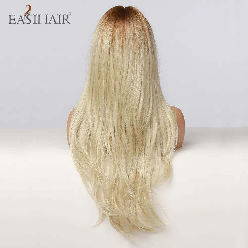 EASIHAIR Red Brown Dark Root Synthetic Long Wavy Wigs with Bangs Colored Fiber Hair Cosplay Wigs for Black Women Heat Resistant
EASIHAIR Red Brown Dark Root Synthetic Long Wavy Wigs with Bangs Colored Fiber Hair Cosplay Wigs for Black Women Heat Resistant