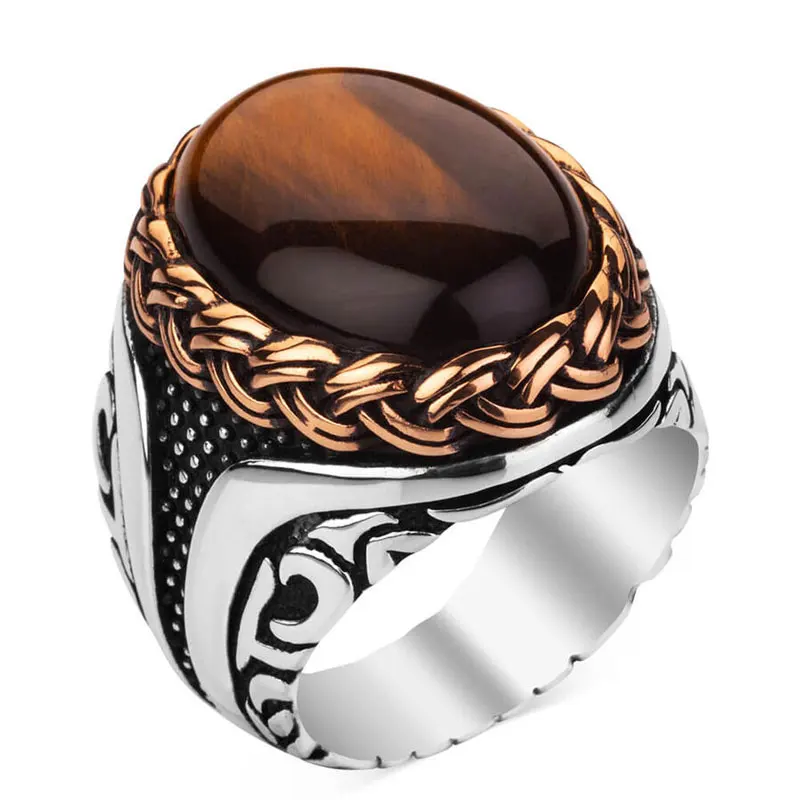 Luxury Punk Yellow Stone Rings Vintage Classic Gemstone Big Ring For Mens Fashion Style Jewelry Best Gift for Him
Luxury Punk Yellow Stone Rings Vintage Classic Gemstone Big Ring For Mens Fashion Style Jewelry Best Gift for Him