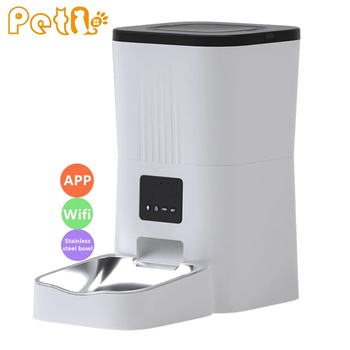PetQueue Best Sell 4L APP Auto Pet Bowl Feeder Dual Power Supply Mode Adjustable Smart Automatic Cat Dog Feeder Wifi
PetQueue Best Sell 4L APP Auto Pet Bowl Feeder Dual Power Supply Mode Adjustable Smart Automatic Cat Dog Feeder Wifi