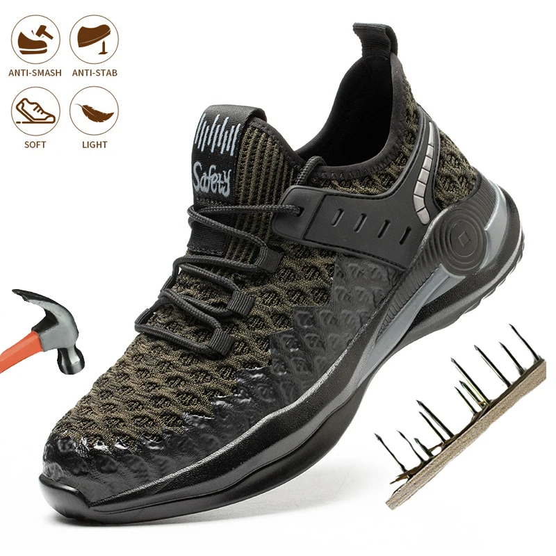 Men's Safety Work Shoes Steel Toe Cap Work Boot Anti Puncture Indestructible Comfort Work Sneakers Outdoor Shoes
Men's Safety Work Shoes Steel Toe Cap Work Boot Anti Puncture Indestructible Comfort Work Sneakers Outdoor Shoes