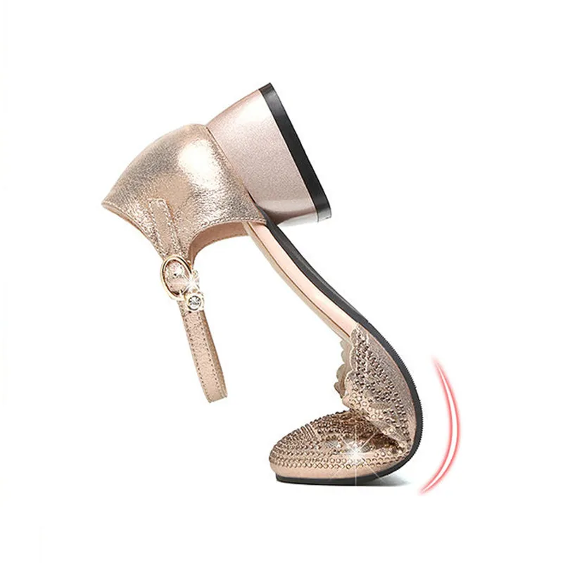 Fashion Non-Slip Office Shoes Classic Single Shoes Plus Size 34-41 Golden Genuine Leather Rhinestone Hollow Breathable Sandals
Fashion Non-Slip Office Shoes Classic Single Shoes Plus Size 34-41 Golden Genuine Leather Rhinestone Hollow Breathable Sandals