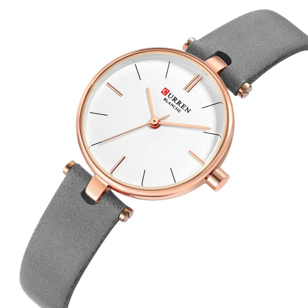 

Часы CURREN женские кварцевые, брендовые роскошные стильные водонепроницаемые наручные часы с кожаным ремешком, подарок для мужчин
