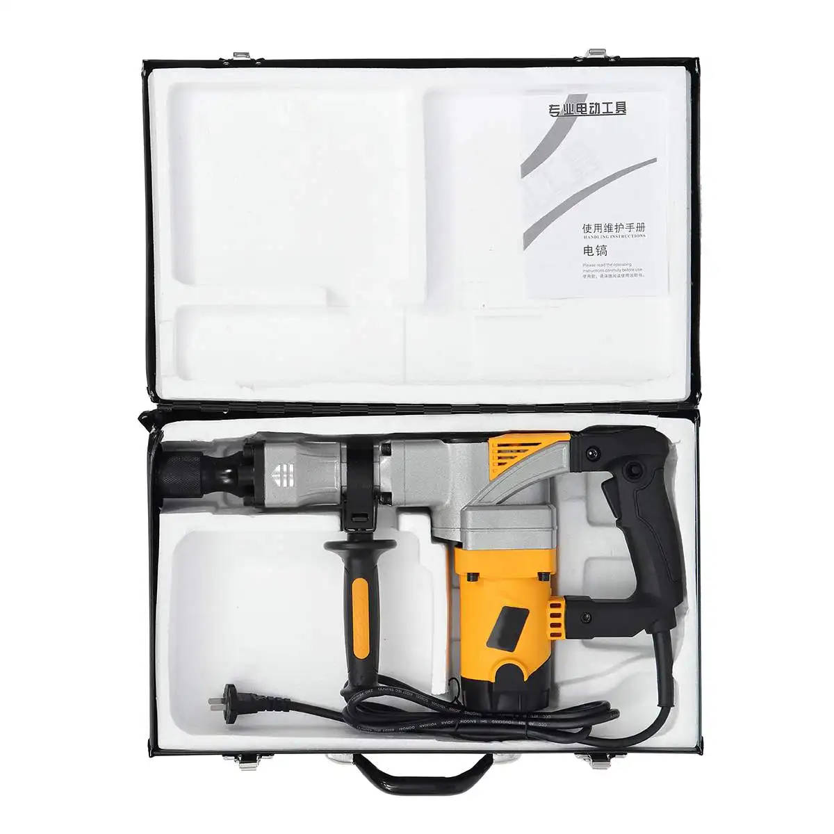 Impact Demolition Hammer 2300W Professional Electric Hammer Concrete Drill Breaker Industrial Power Tools Kit Slotting Machine
Impact Demolition Hammer 2300W Professional Electric Hammer Concrete Drill Breaker Industrial Power Tools Kit Slotting Machine