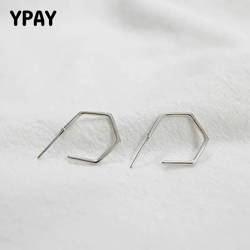 YPAY простые серьги-гвоздики из настоящего серебра 925 пробы женский полый шестиугольник бижутерные серьги ювелирные украшения Прямая поставка YME147
YPAY простые серьги-гвоздики из настоящего серебра 925 пробы женский полый шестиугольник бижутерные серьги ювелирные украшения Прямая поставка YME147