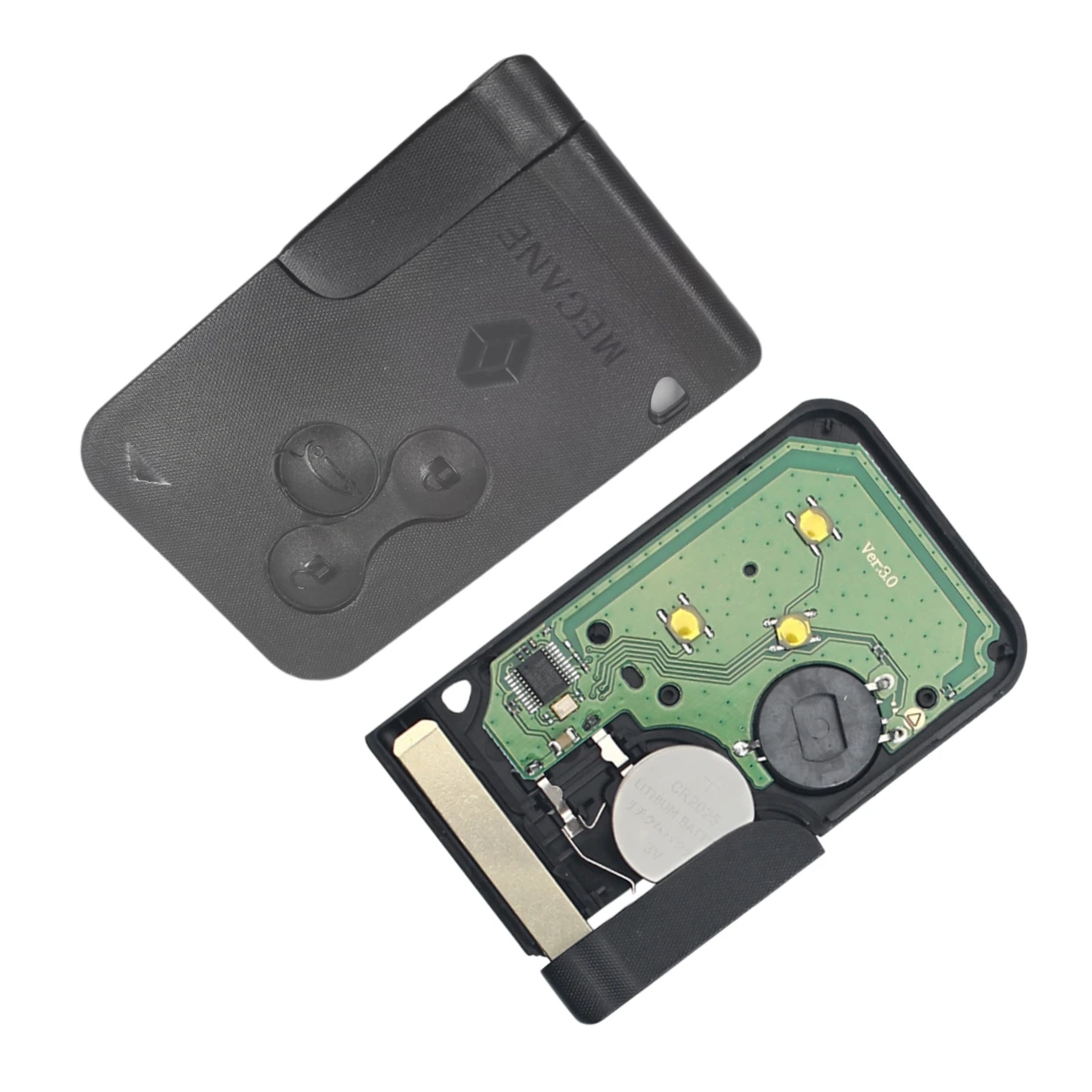 3 Button 433Mhz ID46 PCF7947 Chip with Emergency Insert Blade Smart Remote Key For Renault Megane Scenic 2003-2008 Card
3 Button 433Mhz ID46 PCF7947 Chip with Emergency Insert Blade Smart Remote Key For Renault Megane Scenic 2003-2008 Card