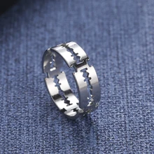 Skyrim Fashion Blade Ring for Men Women Stainless Steel Punk Hip Hop Finger Ring Couple Jewelry Party Birthday Gift Wholesale