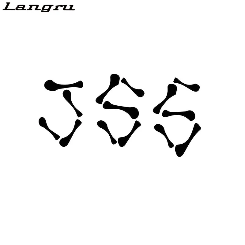 Langru 15 см * 7 6 смешные Ходячие мертвецы JSS графическая Виниловая Наклейка мотоцикл
