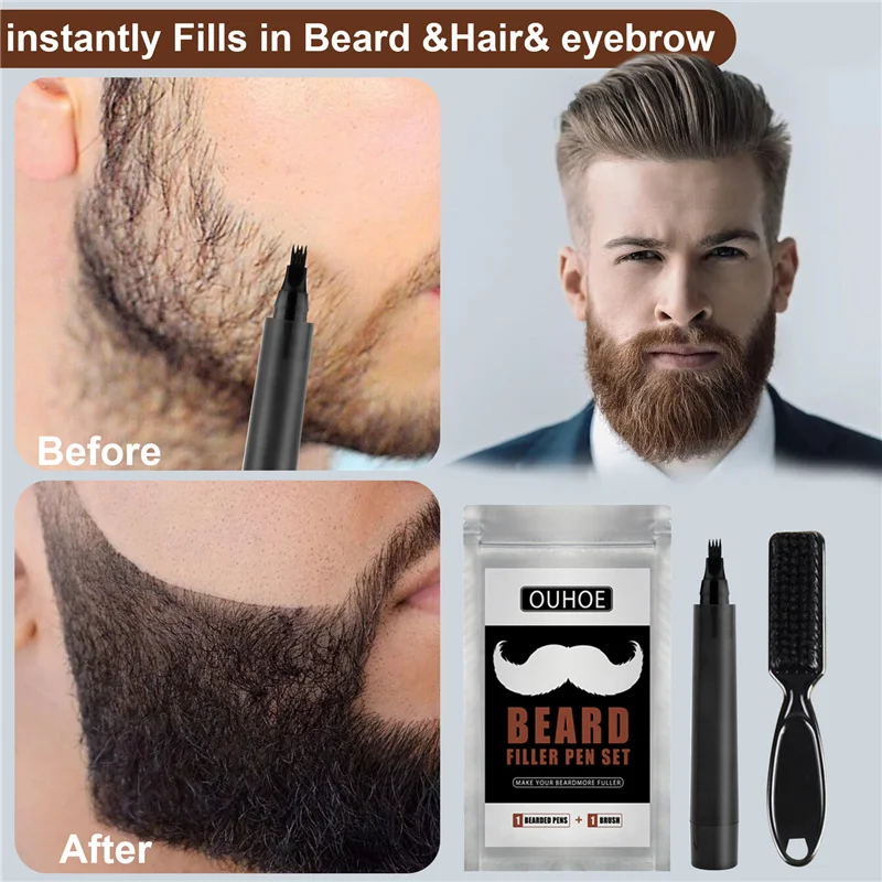 Beard Pen Beard Filler Pencil And Brush Beard Enhancer Waterproof Moustache Coloring Shaping Tools Hair Pencil
Beard Pen Beard Filler Pencil And Brush Beard Enhancer Waterproof Moustache Coloring Shaping Tools Hair Pencil