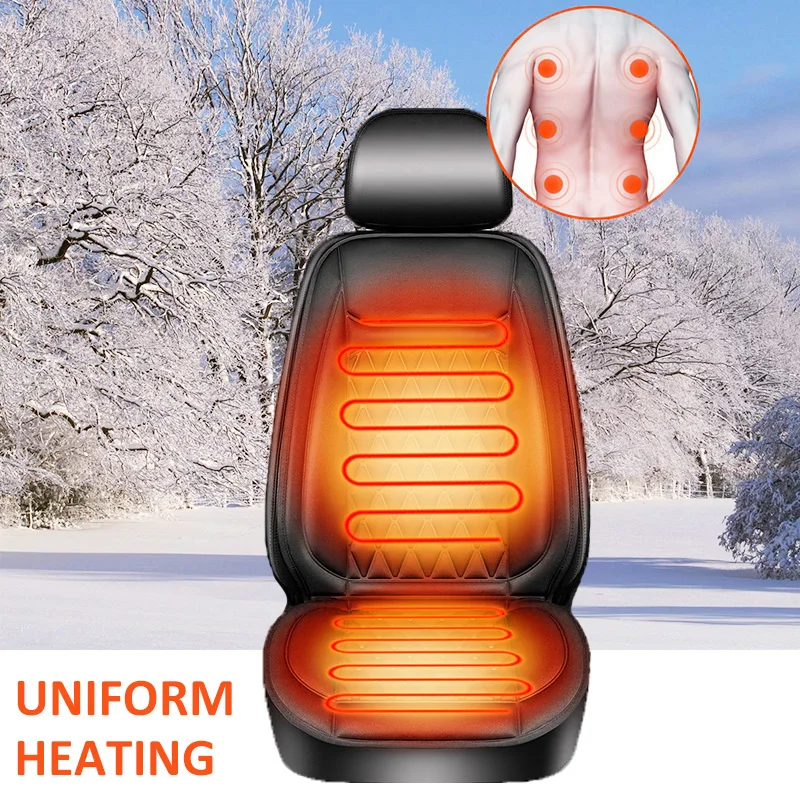 Karcle Heated Car Seat Cushion Cover Heating Pad 12V-24V Universal Warmer Heater Protector for Winter | Автомобили и мотоциклы