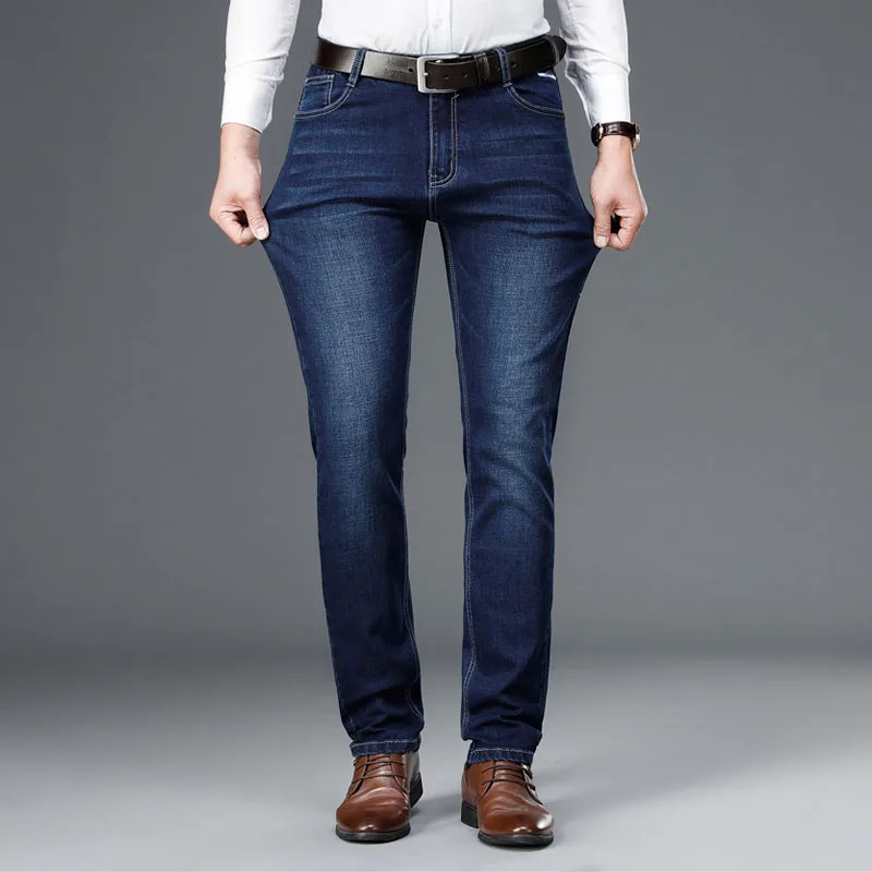 Mens Jeans New 2021 Autumn Cotton Men Stretch-fit Jeans Classic Style Denim Overalls Fashion Business Casual New Style Pants
Mens Jeans New 2021 Autumn Cotton Men Stretch-fit Jeans Classic Style Denim Overalls Fashion Business Casual New Style Pants