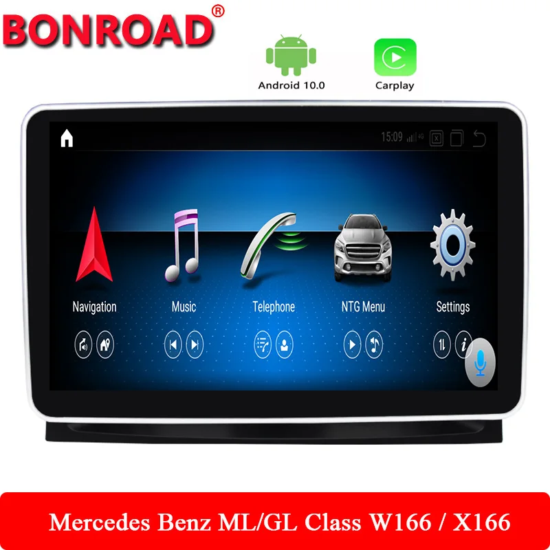 Bonroad Android 10 автомобильный радиоприемник, мультимедийный плеер Carplay для Mercedes Benz ML Class GLS GLE SLK SLC SL ML W166 GL X166 Carplay
Bonroad Android 10 автомобильный радиоприемник, мультимедийный плеер Carplay для Mercedes Benz ML Class GLS GLE SLK SLC SL ML W166 GL X166 Carplay