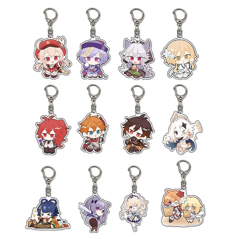Anime Game Genshin Impact Keychains Men Car Keychains for Women Bag Pendant Key Chain Metal Holder Key Ring Friend Jewelry Gifts
Anime Game Genshin Impact Keychains Men Car Keychains for Women Bag Pendant Key Chain Metal Holder Key Ring Friend Jewelry Gifts