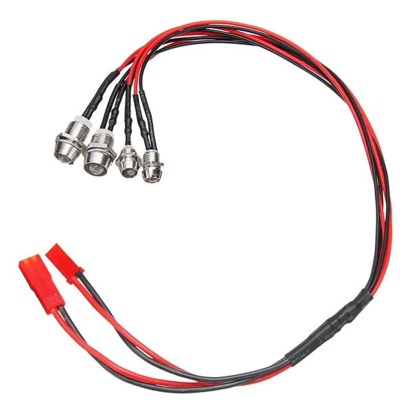 Фото Для WPL RC Car Truck Kit пластиковый прочный красный/белый ESC DIY набор обновленных деталей