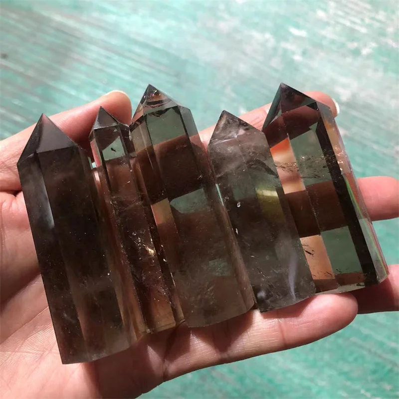 Natural Stones Smoky Quartz Crystal Wand Point Healing Reiki Gemstones Home Decoration
Natural Stones Smoky Quartz Crystal Wand Point Healing Reiki Gemstones Home Decoration