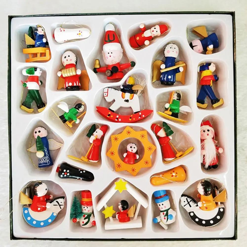 1 Box Hanging Ornaments Realistic Looking Anti-deform Cute Small Size Wooden Pendant Xmas Tree Hanging Miniature Dolls for Home
1 Box Hanging Ornaments Realistic Looking Anti-deform Cute Small Size Wooden Pendant Xmas Tree Hanging Miniature Dolls for Home