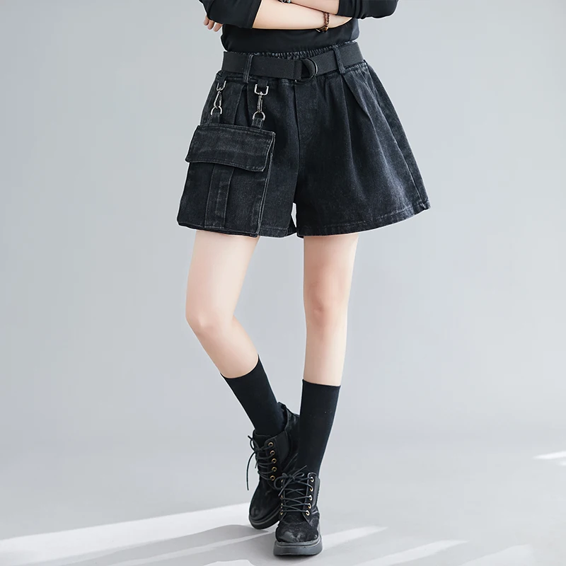Safari Style Women Shorts 2021 Summer Vintage High Waist Pocket Black Loose Wide Leg Shorts All Match Club Clothing
Safari Style Women Shorts 2021 Summer Vintage High Waist Pocket Black Loose Wide Leg Shorts All Match Club Clothing