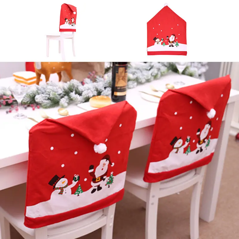 Christmas Chair Covers Santa Hat Chair Back Covers Xmas Dining Chair Slipcovers Red Santa Clause For Holiday Festival Decoration 
Christmas Chair Covers Santa Hat Chair Back Covers Xmas Dining Chair Slipcovers Red Santa Clause For Holiday Festival Decoration