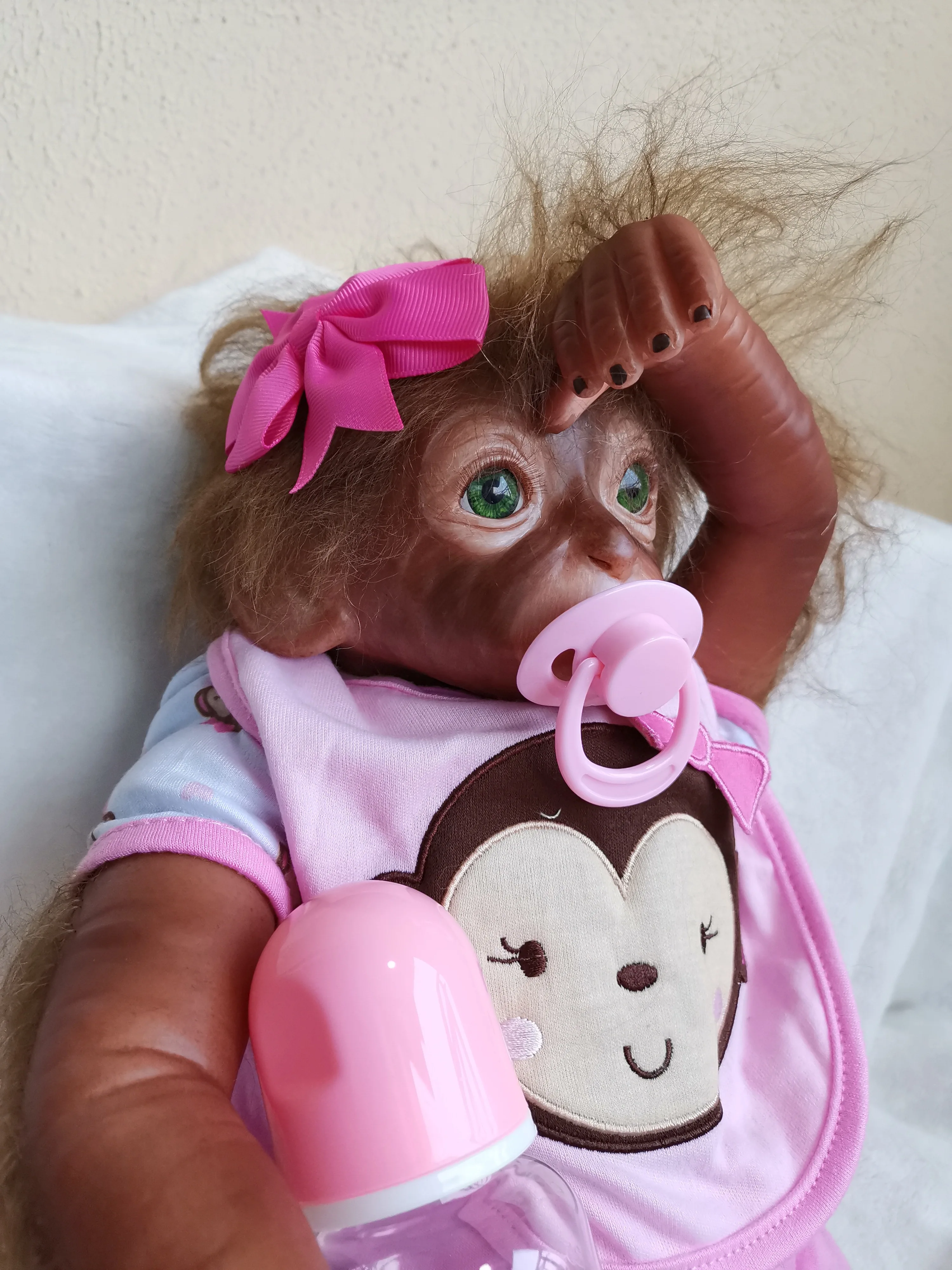 Cute Silicone Baby Doll Girls Stuffed Monkey For Sale 50cm Toys Reborn Toddler Princess Lifelike Bonecas Reborn Gifts For Child
Cute Silicone Baby Doll Girls Stuffed Monkey For Sale 50cm Toys Reborn Toddler Princess Lifelike Bonecas Reborn Gifts For Child