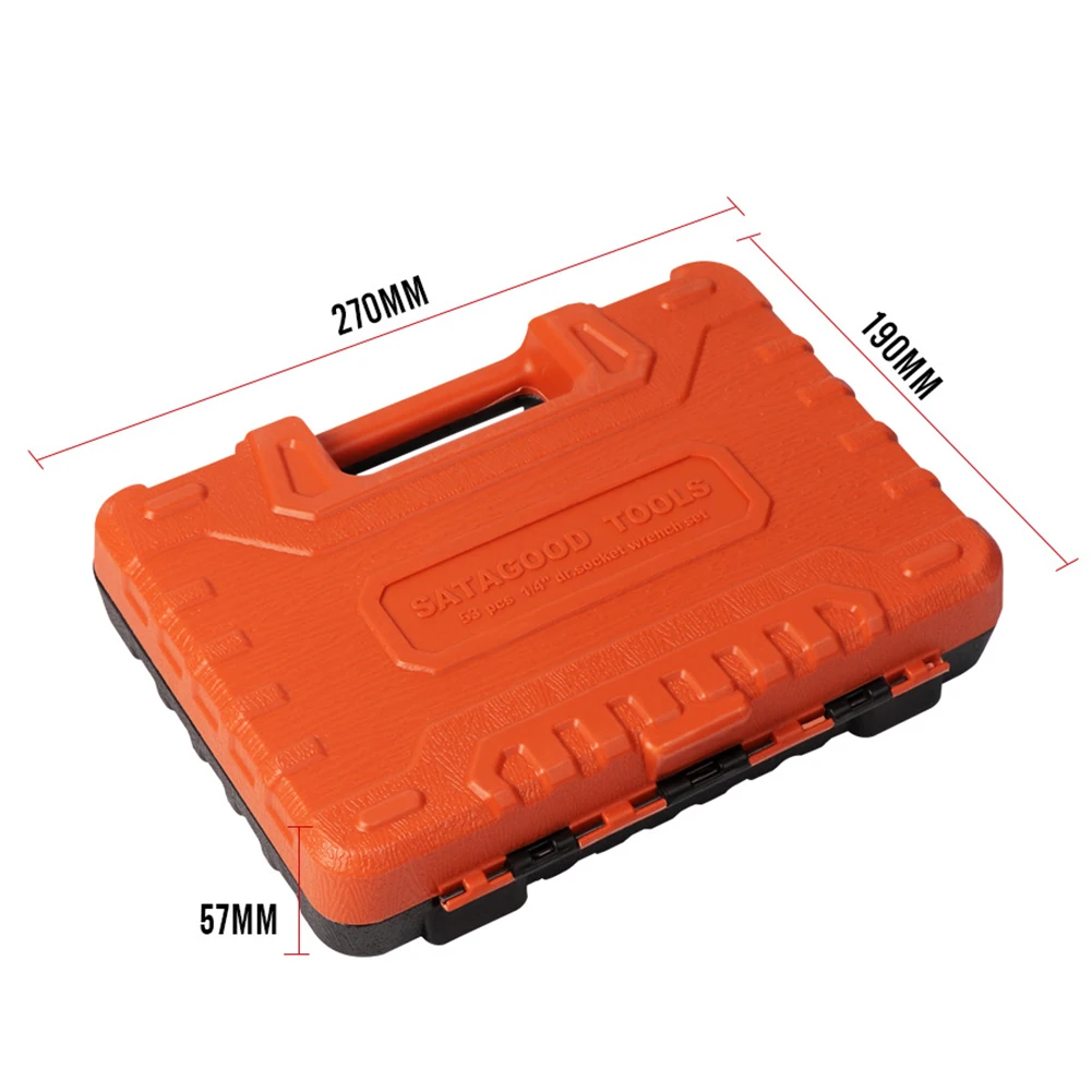 53pcs Combination Screwdriver Classic Colors and Simple Durable Design Socket Wrench Ratchet Spanner Auto Car Repair Tool 
53pcs Combination Screwdriver Classic Colors and Simple Durable Design Socket Wrench Ratchet Spanner Auto Car Repair Tool