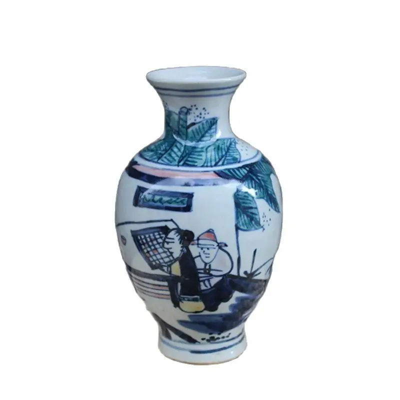 Collection of blue and white porcelain vases 
Collection of blue and white porcelain vases