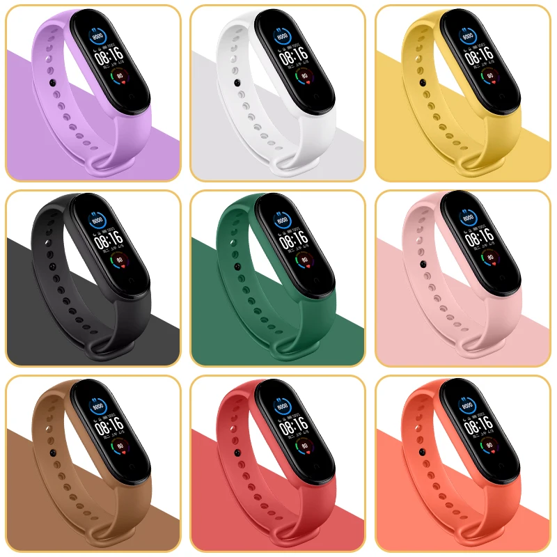 Ремешок силиконовый для Xiaomi Mi Band 6 5 4 3, сменный силиконовый браслет для смарт-часов, однотонный браслет для 3 4 5 6
Ремешок силиконовый для Xiaomi Mi Band 6 5 4 3, сменный силиконовый браслет для смарт-часов, однотонный браслет для 3 4 5 6