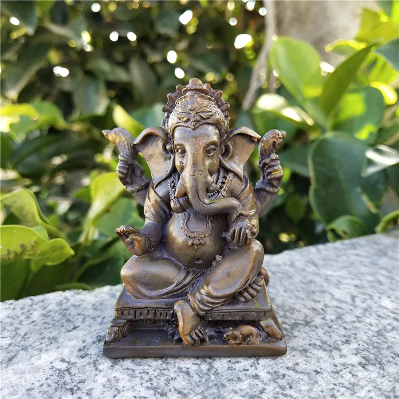 Stone Color Lord Ganesha Buddha Statues Elephant Hindu God Sculpture Figurines Ornaments Lucky Resin Home Zen Garden Decoration
Stone Color Lord Ganesha Buddha Statues Elephant Hindu God Sculpture Figurines Ornaments Lucky Resin Home Zen Garden Decoration
