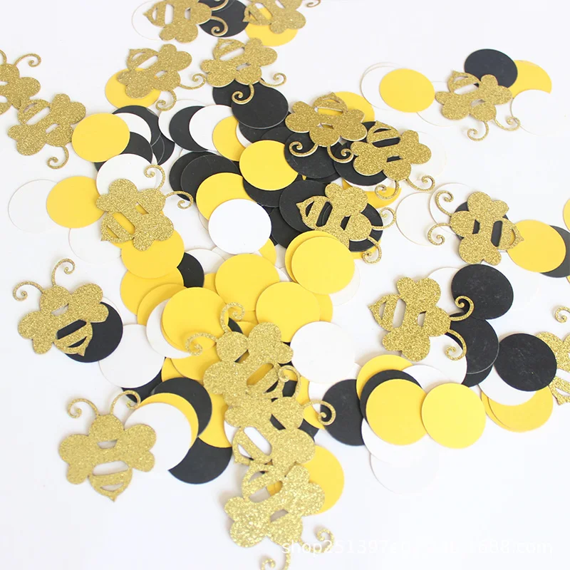 Baby Birthday Paper Confetti Glitter Bee Shape Round Shape Confetti For Birthday Party Decor Creative DIY Baby Birthday Supplies
Baby Birthday Paper Confetti Glitter Bee Shape Round Shape Confetti For Birthday Party Decor Creative DIY Baby Birthday Supplies