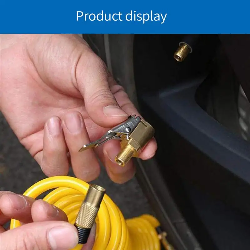 Car Truck Tire Inflation Chuck Brass Air Pump Air Pipe Clip Clamp Air Tyre Valve 8mm Pump Conversion Joint Connector Adapter
Car Truck Tire Inflation Chuck Brass Air Pump Air Pipe Clip Clamp Air Tyre Valve 8mm Pump Conversion Joint Connector Adapter