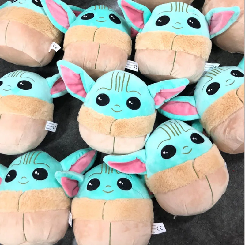 13CM Disney Baby Yoda Plush Toy Cartoon Mandalorian Stuffed Doll Anime Kawaii Plush Dolls Star Wars Toys Kids Birthday Girl Gift