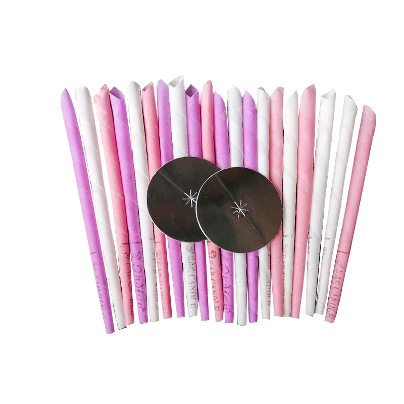 20pcs Auricular Candle Therapy Aromatherapy Indian Ear Candle Beeswax Ear Therapy Straight Bell trumpet Shape Type With Earplugs
20pcs Auricular Candle Therapy Aromatherapy Indian Ear Candle Beeswax Ear Therapy Straight Bell trumpet Shape Type With Earplugs
