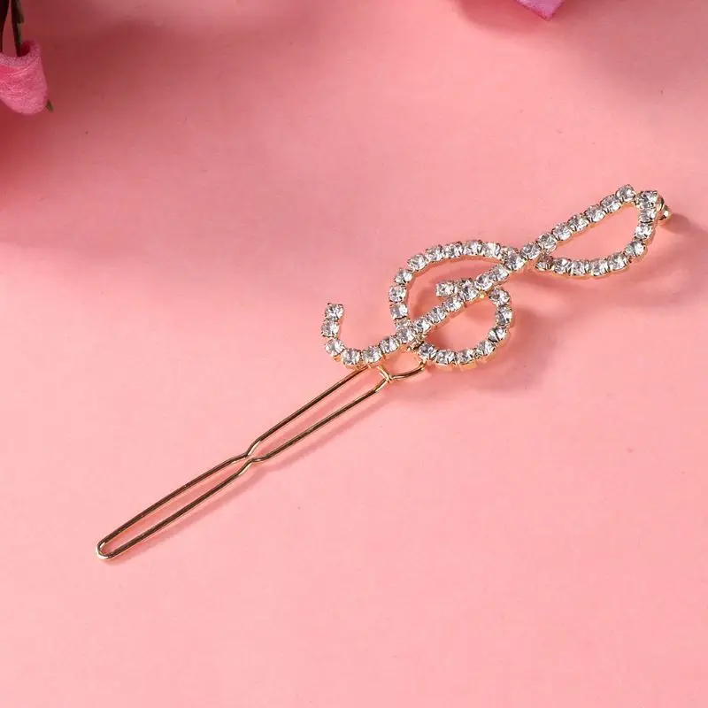 Q1FA Women Elegant Classical Music Note Treble Clef Shape Hair Clips Luxury Glitter Rhinestone Decor Hairpins Jewelry Party
Q1FA Women Elegant Classical Music Note Treble Clef Shape Hair Clips Luxury Glitter Rhinestone Decor Hairpins Jewelry Party